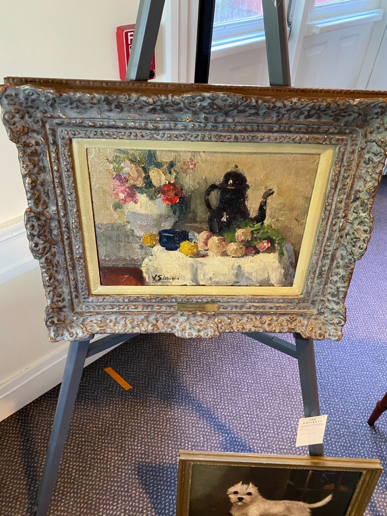 Signed Victor Simonin Oil on Canvas Painting